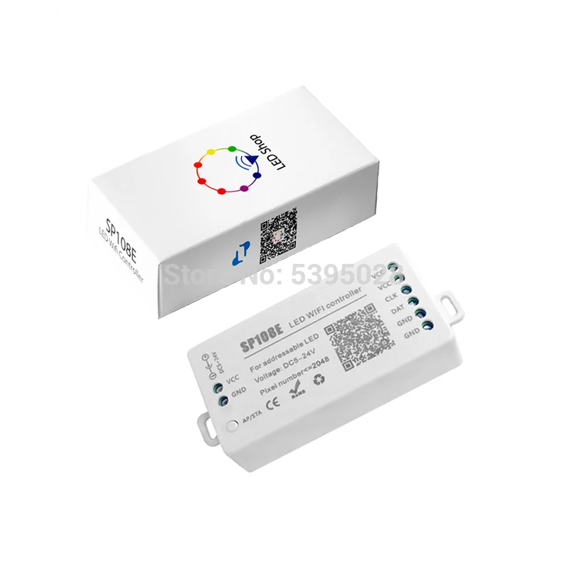 Wi-Fi APP контроллер SP108E обычно используется в WS2812BWS2811SK6812 DMX512 светодиодная полоса Пиксельная лампа RGB/RGBW dc5v-24v от AliExpress WW