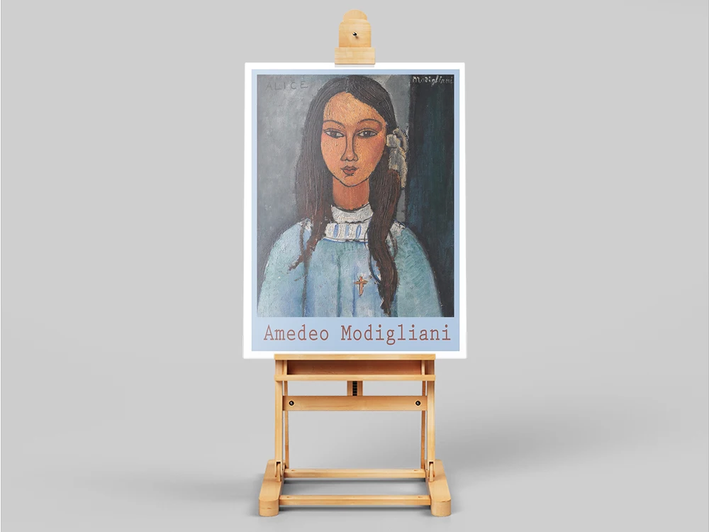 Итальянский художник Amedeo Modigliani знаменитые произведения винтажный женский