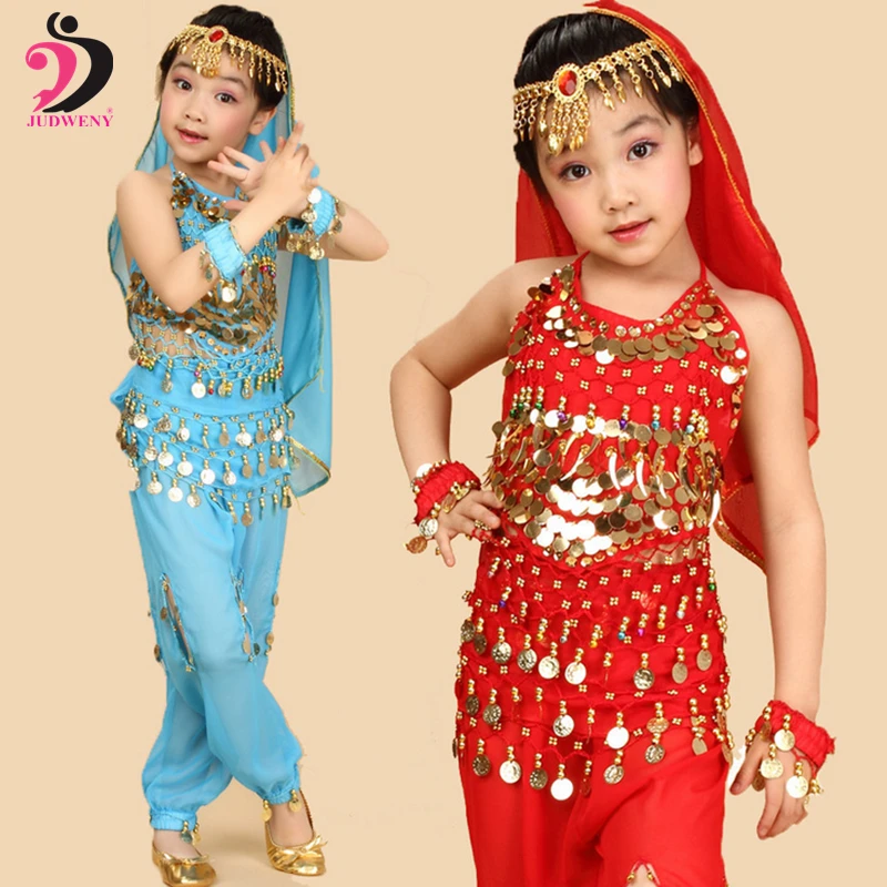 Детский костюм для танца живота новинка 2019 года Индийский Болливуд Восточный