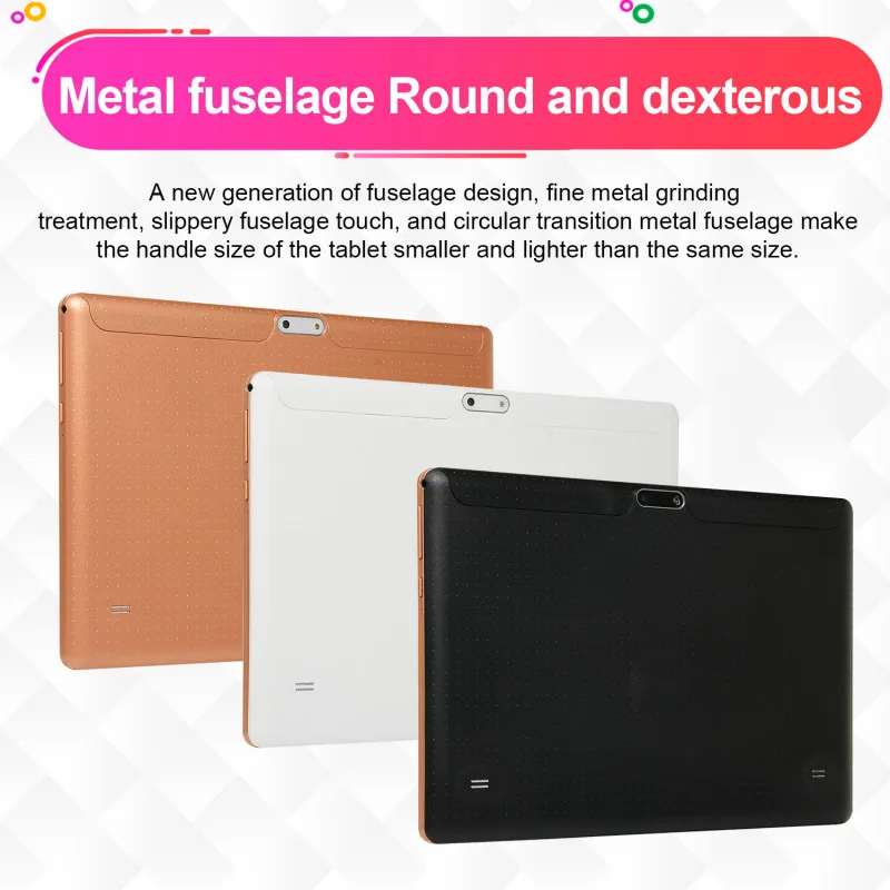 2021 New 10 Inch Android 8.0 Tablet Android Octa Core RAM 6GB ROM 128GB Tablet Dual SIM Card Phone 4G Call Wifi Tablets PC