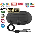 Приемная антенна для цифрового ТВ HD TV 4K 8K 1080P, с высоким коэффициентом усиления, 200 миль, цифровой усилитель