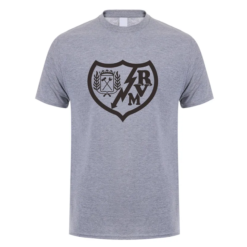 

Rayo Vallecano T Shirt Men Summer Short Sleeve Cotton Man Tops Fashion T-shirts LH-206