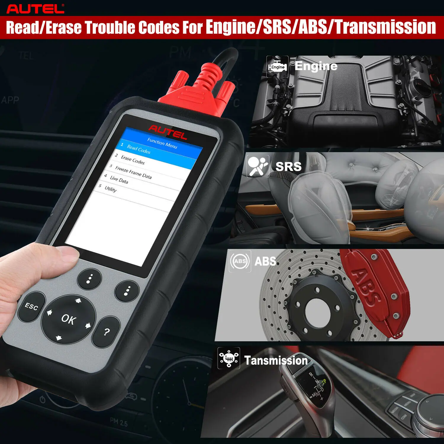 Autel MD806 Obd2 сканер Диагностический автоматический инструмент автомобильный