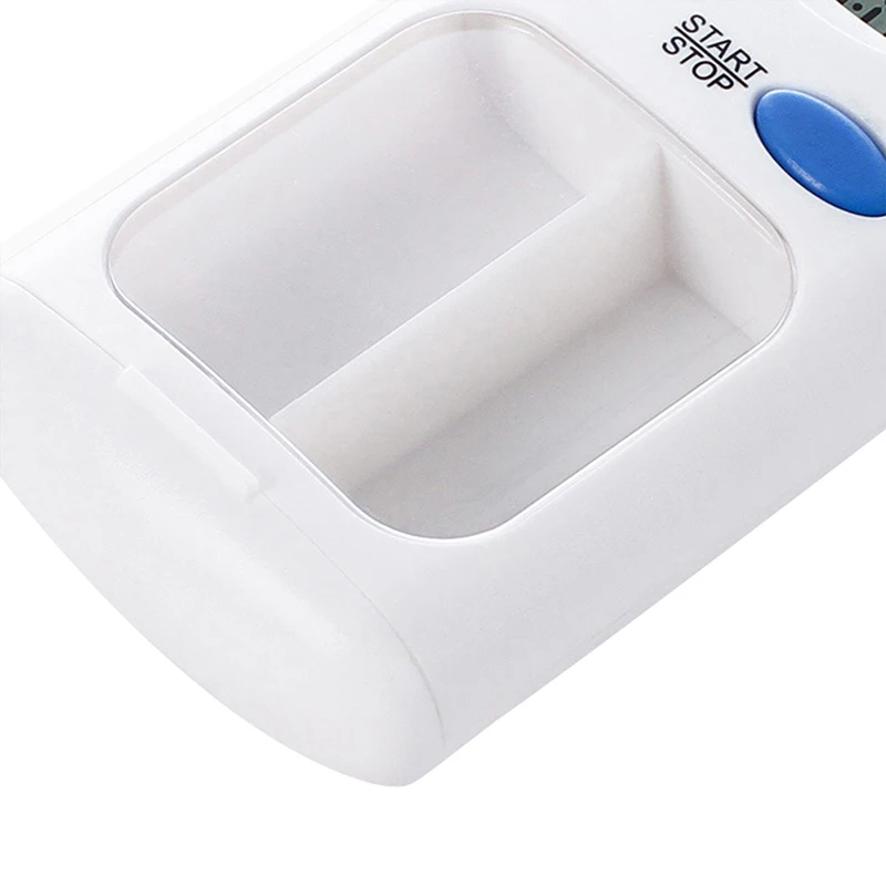 

2 Grid Intelligent Plastic Storage Box Electronic Timing Reminder Digital Pill Box Timer With Electric Alarm Medicine Pill Case
