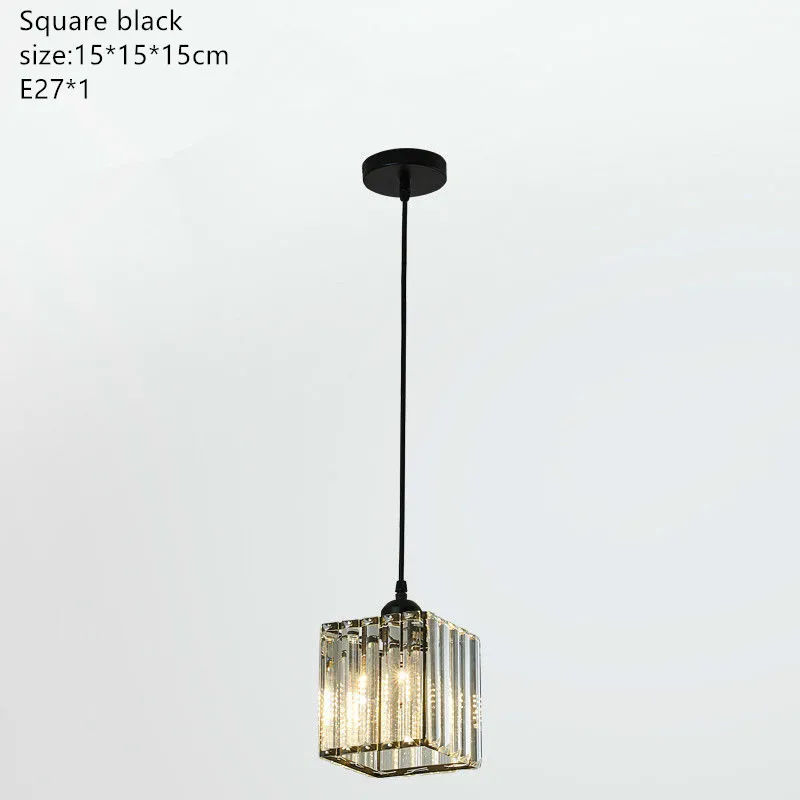 Хрустальная Подвесная лампа хрустальная для столовой барная лампа|Подвесные