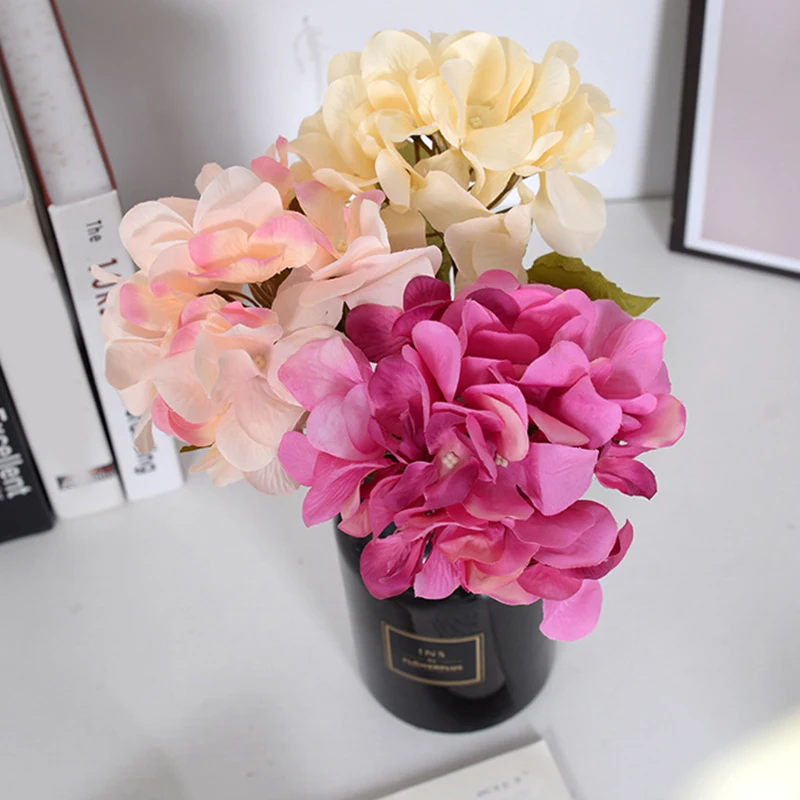 

Home Decoration With Leaf Silk Cloth Simulation Hydrangea Leaf Artificial Flowers Wedding Decor Flower High Simulation Floral