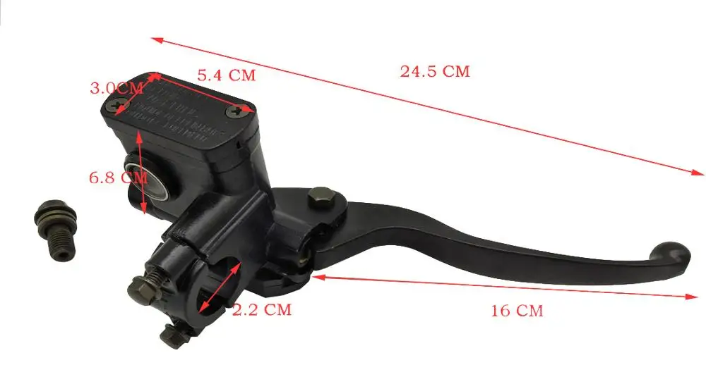 

A127 Black Universal 7/8" 22mm Motorcycle Front Brake Clutch Master Cylinder Hydraulic Pump Lever For RY125T-10 Motorcycle Acc