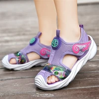 childrens mesh sandals breathable shoes for girl non slip princess beach sandals student purple shoe baby kids summer