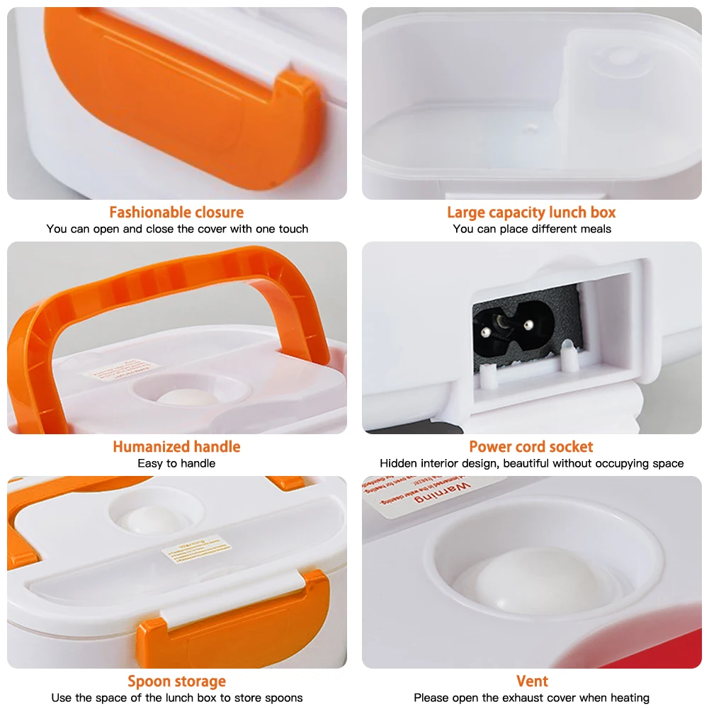 

Removable Stainless Steel Bento Box for in-car Home Portable Lunch Heater