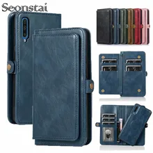 Luxury Flip Leather Wallet Case For Samsung Galaxy S8 S9 S10 E Note 8 9 10 Plus A10 A20 A30 A40 A50 s A70 Magnetic Phone Cover
