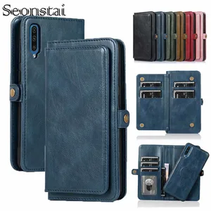 luxury flip leather wallet case for samsung galaxy s8 s9 s10 e note 8 9 10 plus a10 a20 a30 a40 a50 s a70 magnetic phone cover free global shipping