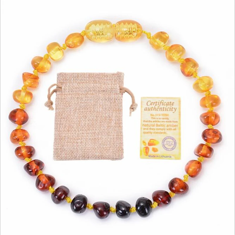Браслет на ногу Янтарный Балтийский коньяк ручной работы 100% натуральные