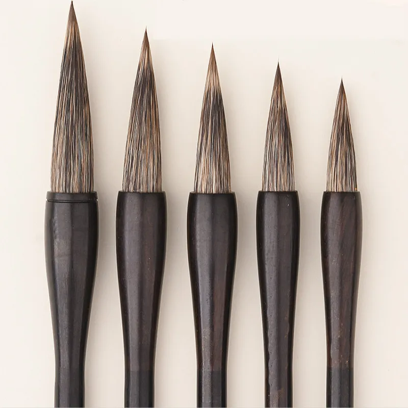 Кисть для каллиграфии из камня барсука волос 5 шт. обычная кисть рисования