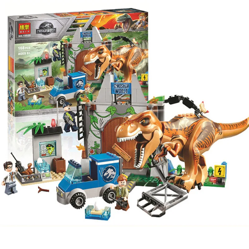 

Новинка 10920, Динозавры юрского периода, тиранозавр, 168 шт., блоки, игрушки, подарки, совместимы с парками Юрского периода
