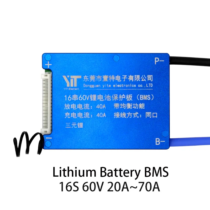 16S 60V BMS 18650 литий ионный аккумулятор Защитная панель Balanece водонепроницаемый