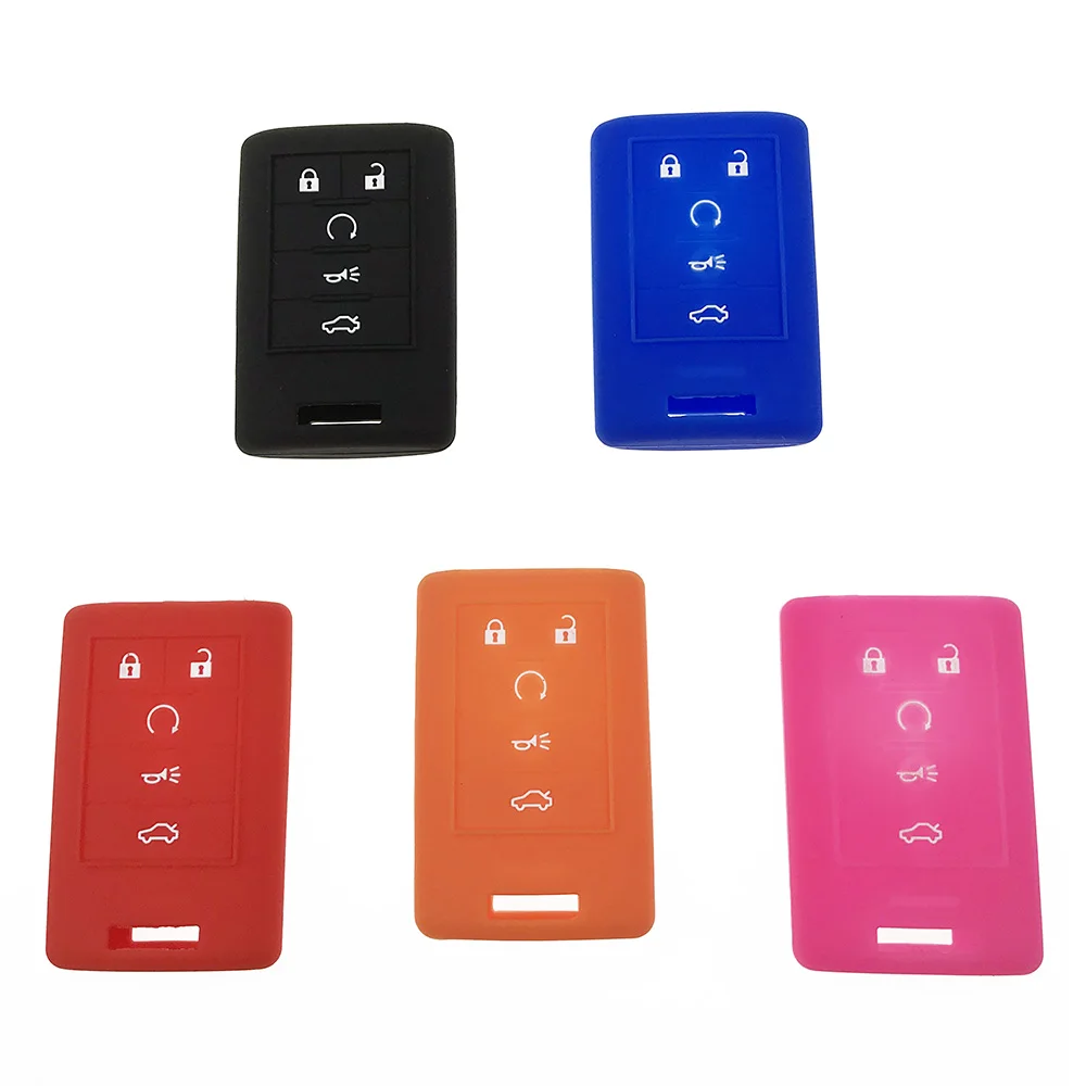 

Auto Silicone Key Case For Cadillac CTS DTS STS Auto Key Cover Shell Universal Decoration Styling for For Cadillac Accessories