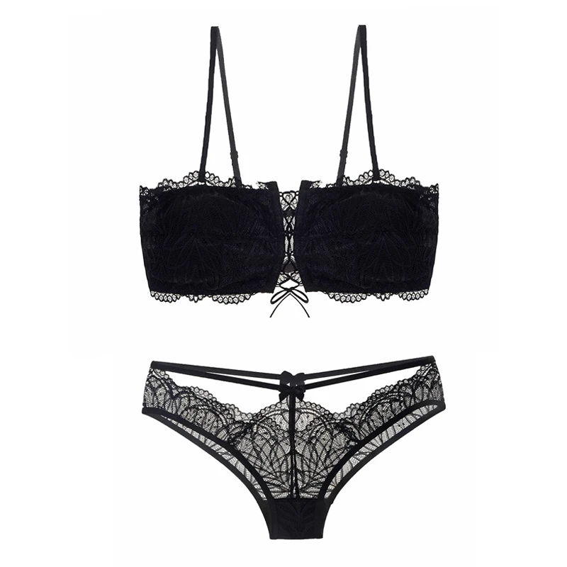 Сексуальный кружевной бандажный бюстгальтер со съемными бретелями мягкие