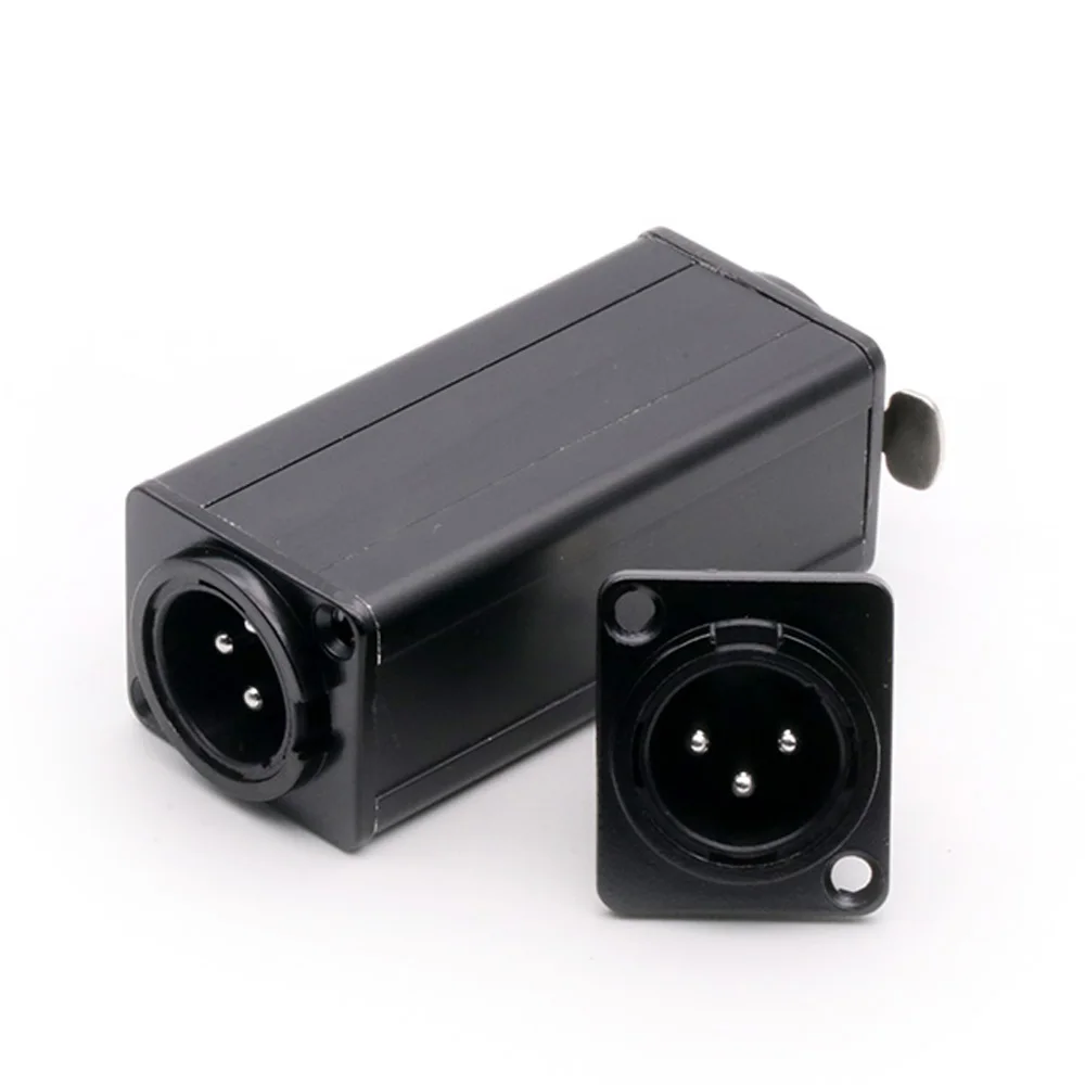 1PC New Arrival Black 3PIN XLR Straight Adapter High quality Panel Mount Connector Male to Female Extension | Обустройство дома