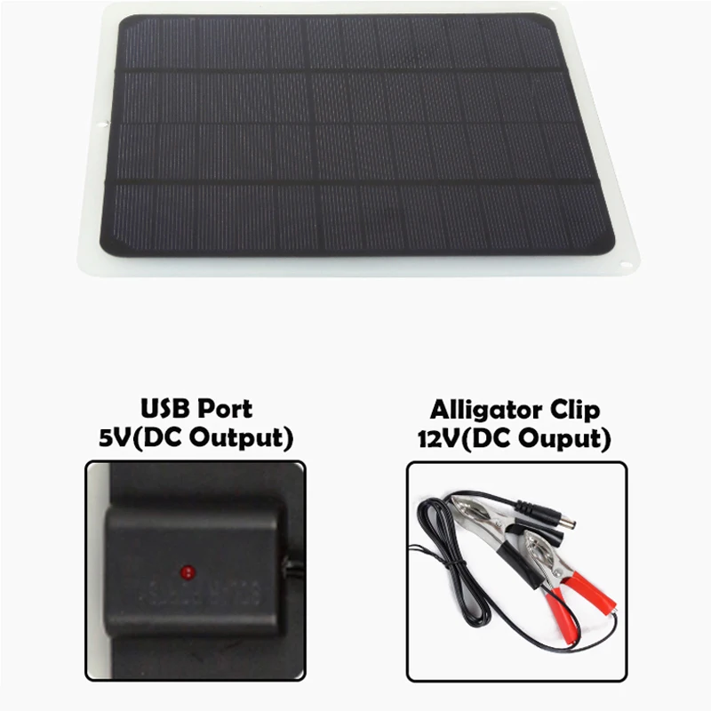 20 Вт Панели солнечные USB Мобильный телефон чрезвычайная ситуация вне дома