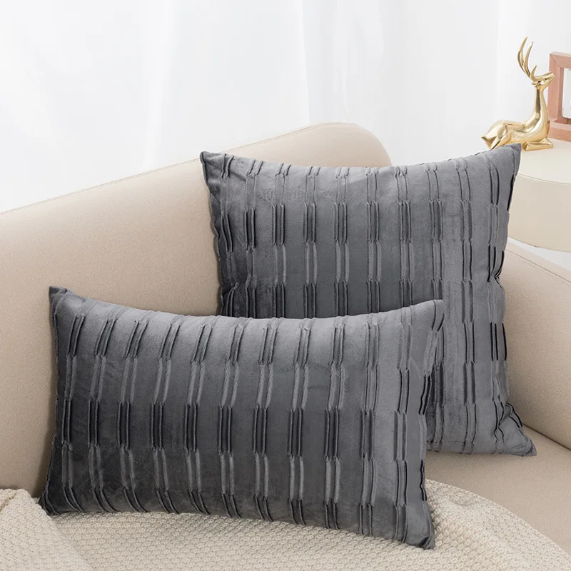 

Inyahome Soft Velvet Cushion Cover Decorative Pillow Cases Throw Pillowcase Solid Color Plush Home Decor Sofa Pillow Covers