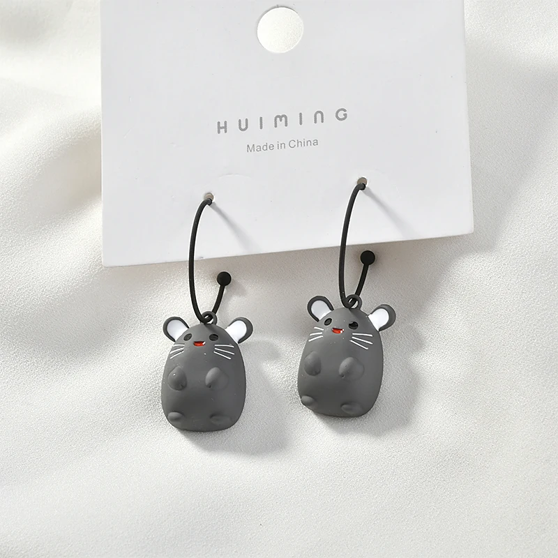 Симпатичные Мультяшные животные в форме крысы 26*19 мм Подвески ручной работы из