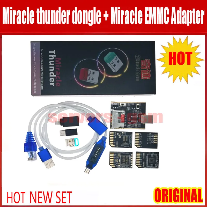 Новинка 2020 оригинальный ключ Miracle thunder + кабель для полной загрузки аппаратное