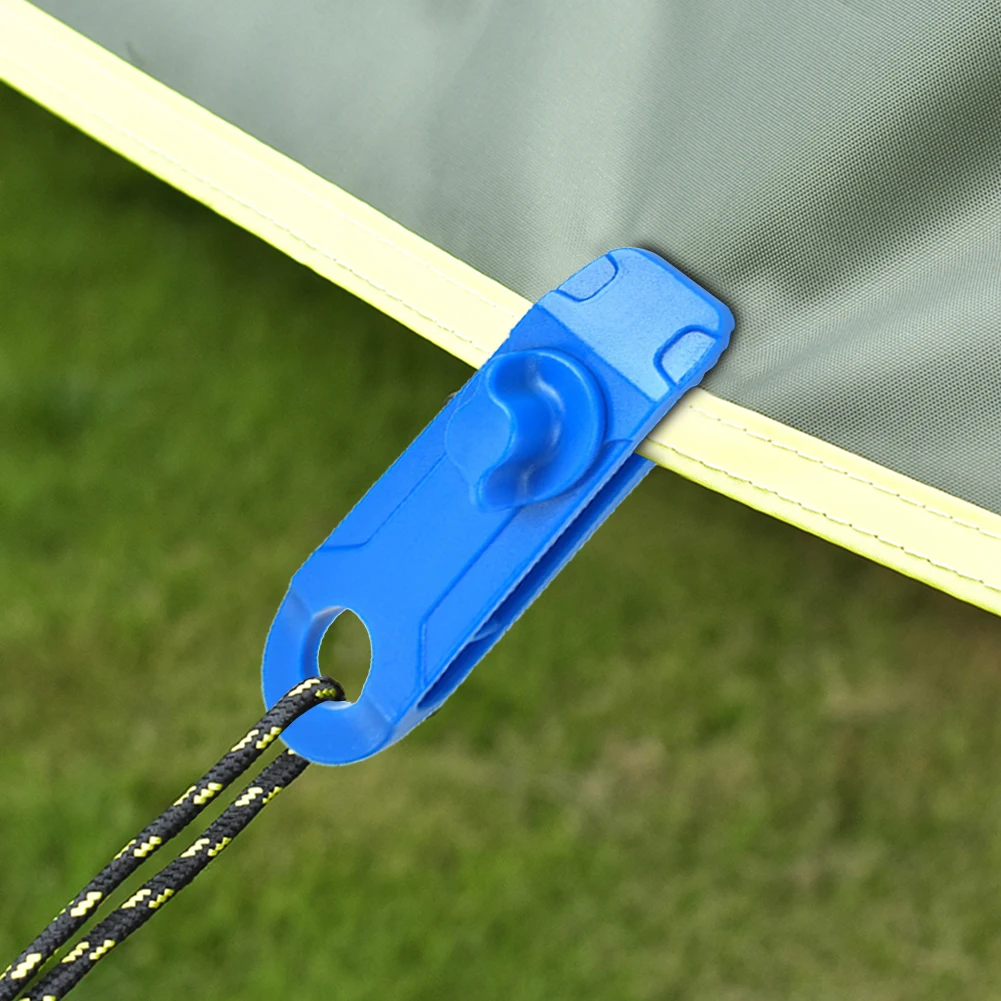 

12 шт./компл. зажимы для палатки, зажимы для кемпинга на открытом воздухе, затягивающие крючки для навешивания, портативные, удобные, для пере...