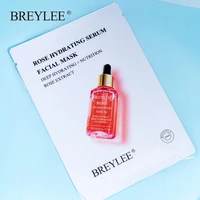 breylee face sheet mask rose hyrating serum anti aging whitening moisturing skin care facial mask cream essential 1pcs