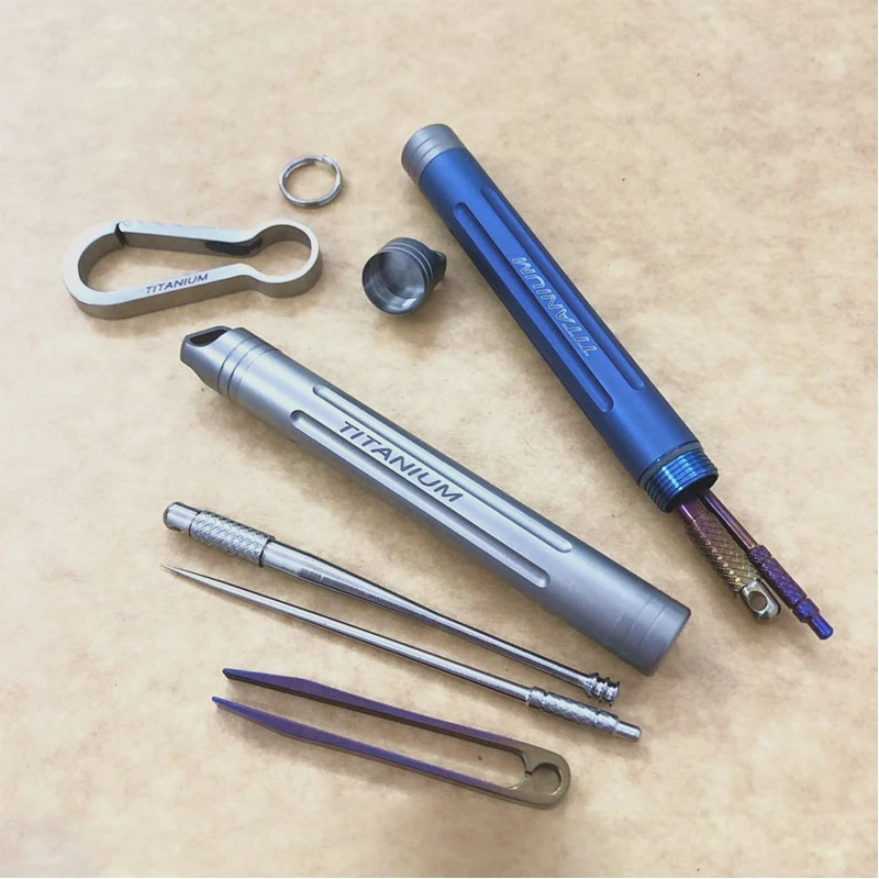 Новинка портативный водонепроницаемый EDC зубочистка из титанового сплава