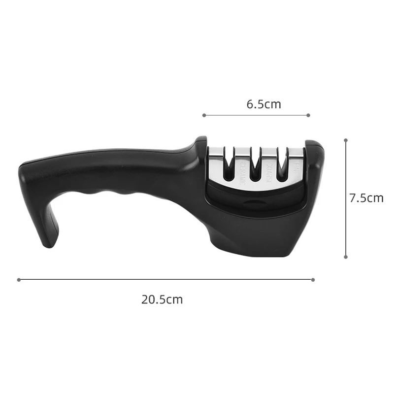 

Kitchen Sharpening Stone Knife Sharpener 3 Stages Professional Grinder knives Whetstone Tungsten Diamond Ceramic Sharpener Tool