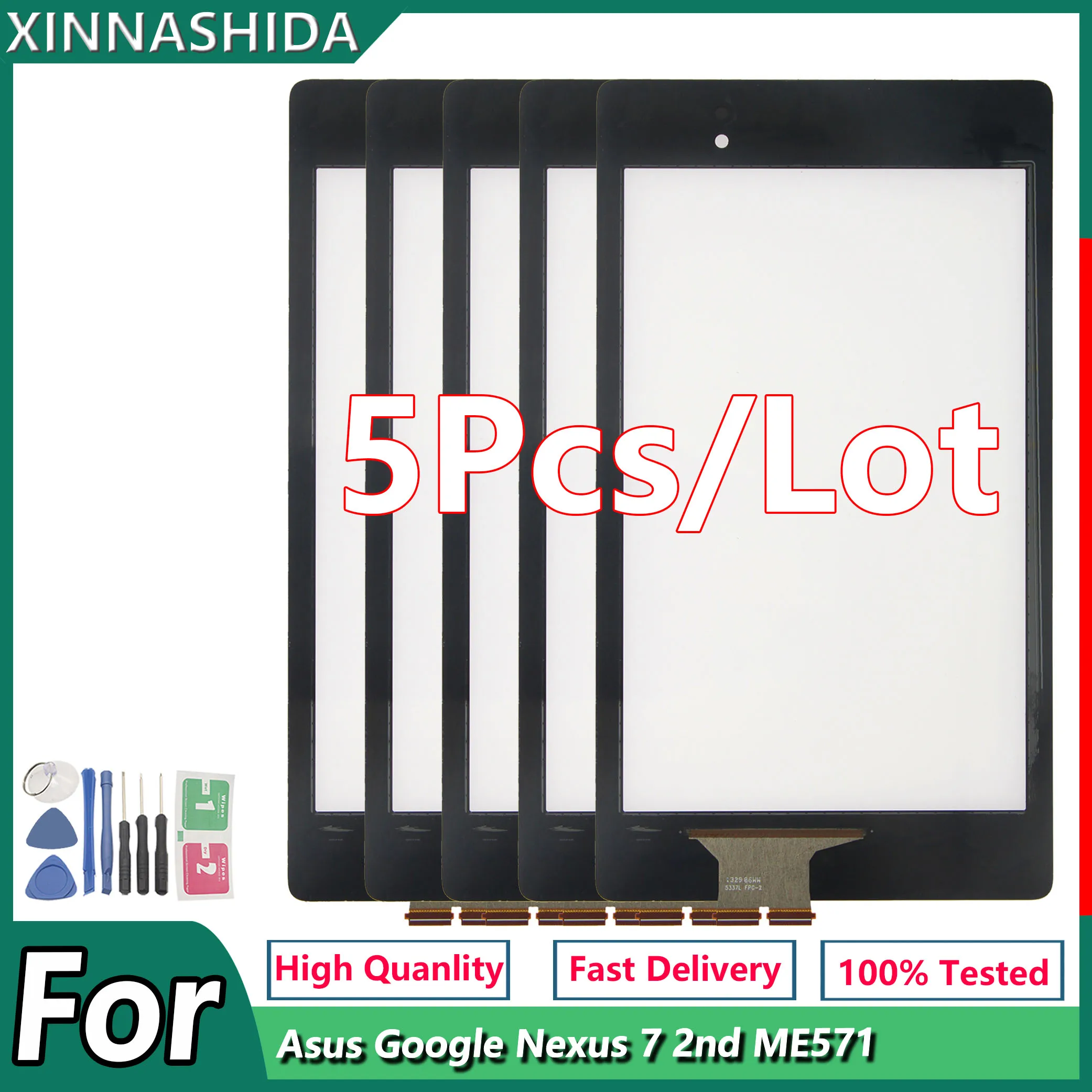 5 шт./лот для Asus Google Nexus 7 2nd ME571 ME571K FHD 2013 K008 сенсорный экран стекло дигитайзер панель