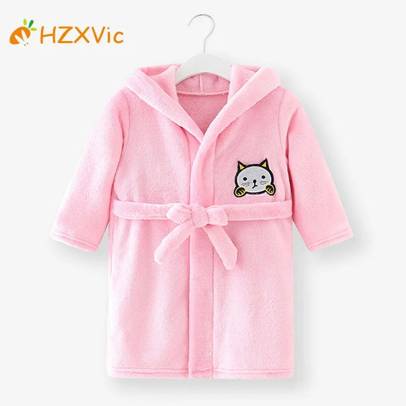 

HZXvic Pajamas For Children Girl Sleepwear Bathrobe For Children Bath Robe For Kids Flannel Bathrobe Child From 2 to 6 Years old