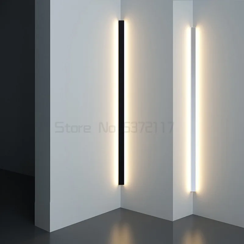 

Nordic luxury strip wall lamps for bedroom fashion simple bedside night light modern personality hotel porch decoration