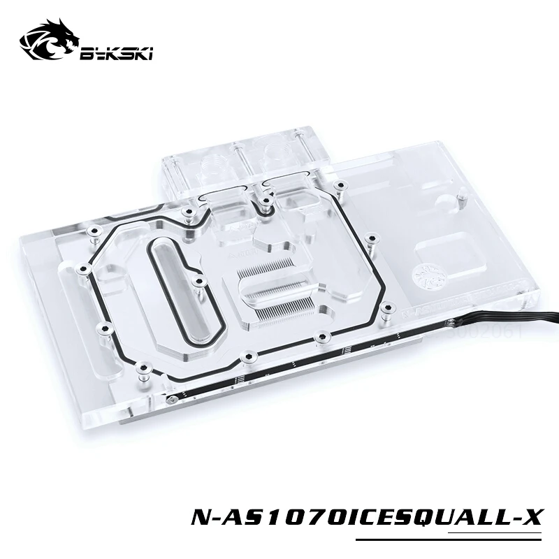 BYKSKI водяной блок для ASUS GTX1070-O8G-SI/GAMING /GTX 1060 Dual RGB светильник/Full Cover графическая карта