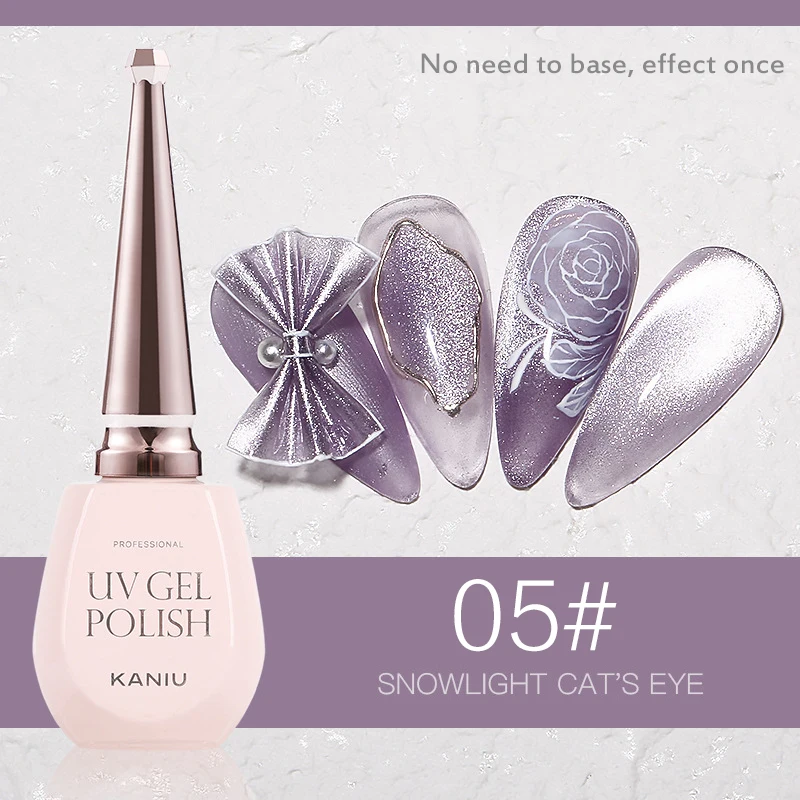 Новый клей для лака ногтей ледяной сквозь кошачий глаз дизайна переводной фольги