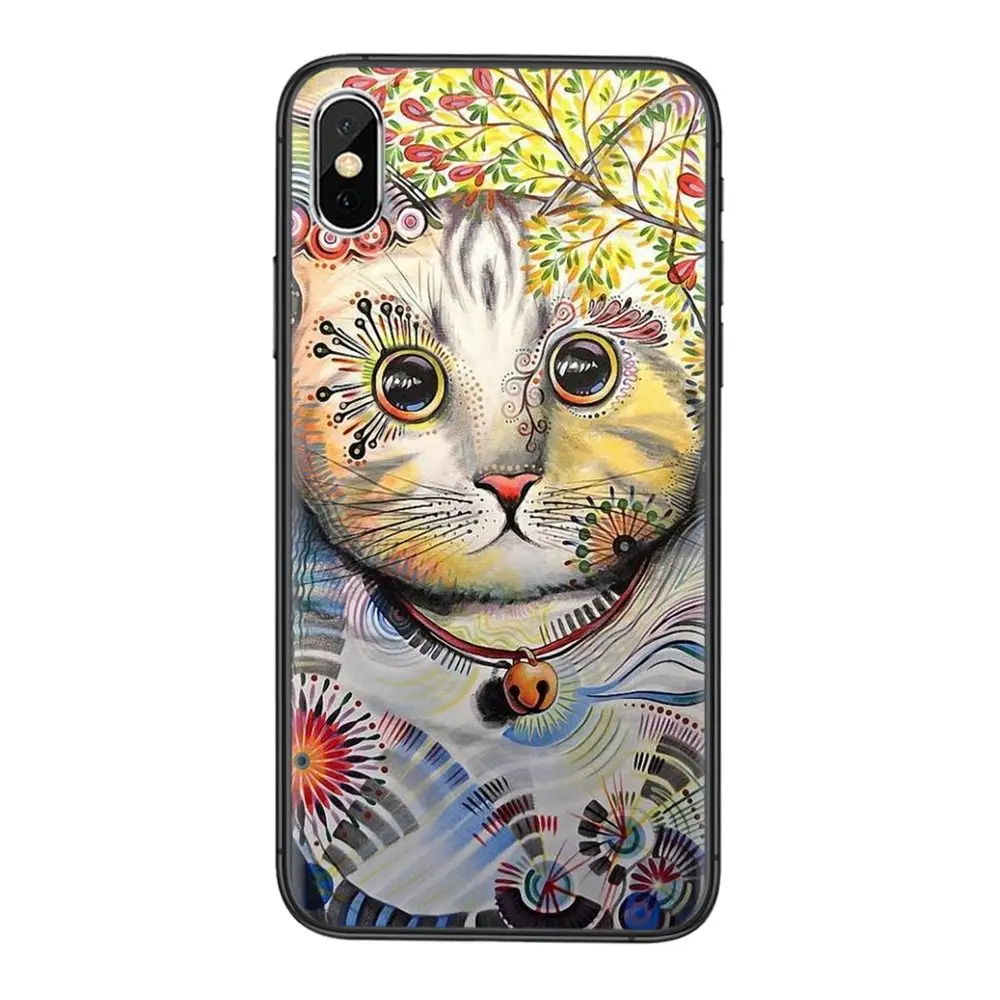 Для Apple iPhone 5 5C 5S SE SE2020 6 6S 7 8 11 12 Mini Plus Pro X XS Max XR места для покупки красочный Кот