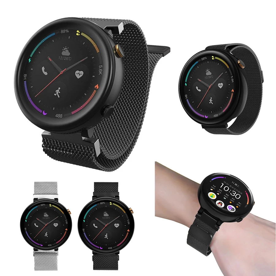 Для Amazfit A1807 Смарт-часы 2 миланские магнитные металлические часы ремешок из