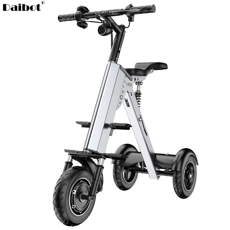 

New Electric Kick Scooters 3 Wheels Electric Scooters 10 Inch 36V 350W Parent-child Tricycle Folding Electric Scooter Two Seats