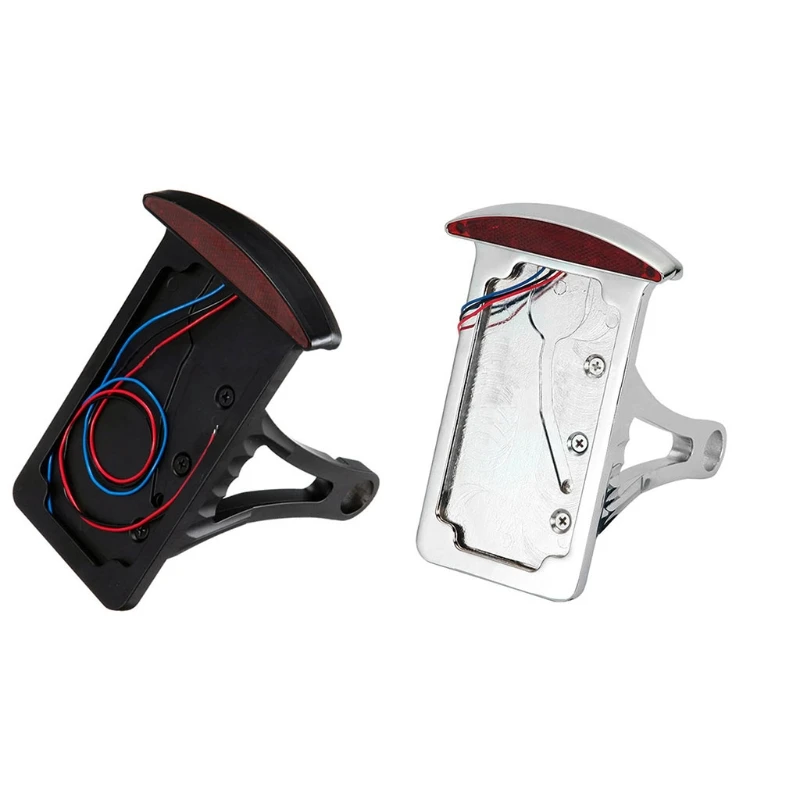 

Алюминиевая задняя ось боковое Крепление держатель номерного знака светодиодный задний стоп-сигнал Кронштейн рамы 85DF