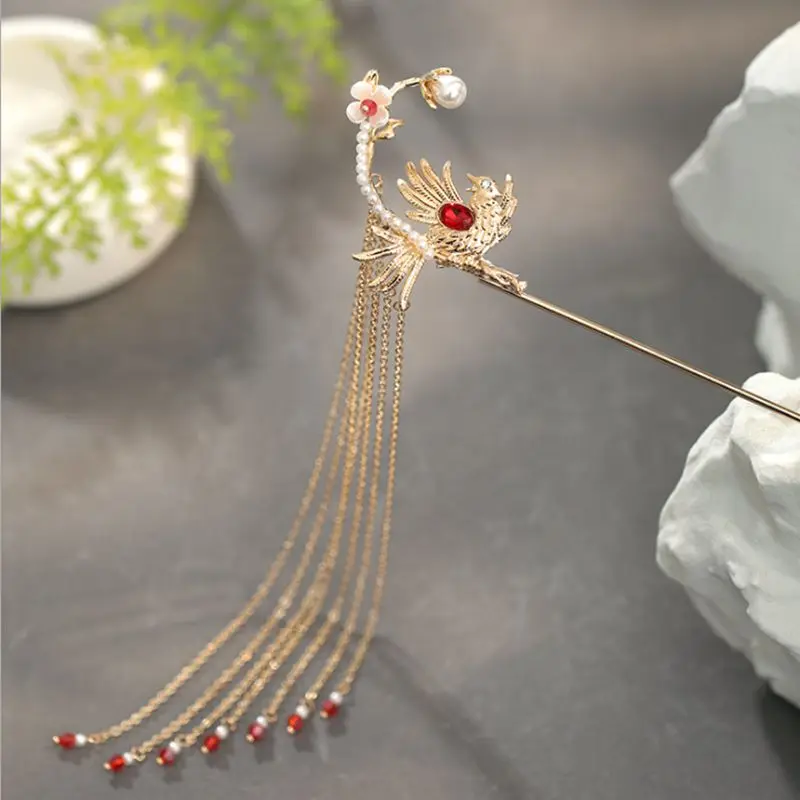 

Chinese Hair Stick Metal Hair Accessories for Women Hanfu Handmade Hairpin