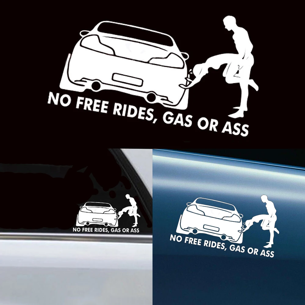 

1 шт., автомобильная виниловая наклейка «No Free Rides», 15 х8, 7 см