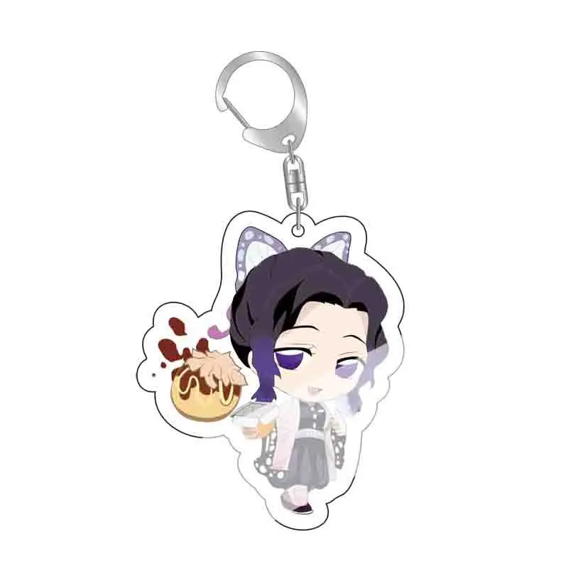 

New Hot Anime Demon Slayer Kimetsu No Yaiba Key Chains Christmas Knapsack Birthday Gift Key Ring Keychain That Brings Good Luck
