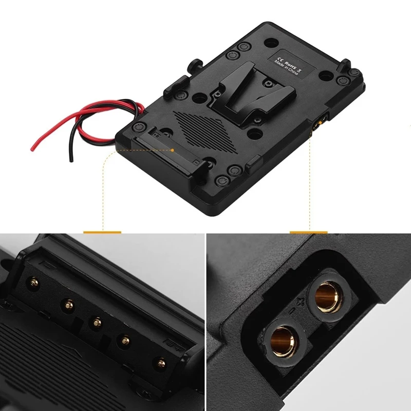 Back Pack Plate Adapter with D-Tap Output for Sony V-Mount V-Lock Battery External DSLR Camera Camcorder Video Light | Электроника