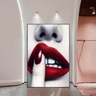 Красные губы женские плакаты и принты HD красавицы и ногти Картина на холсте без рамки гостиная украшение для дома настенные художественные картины