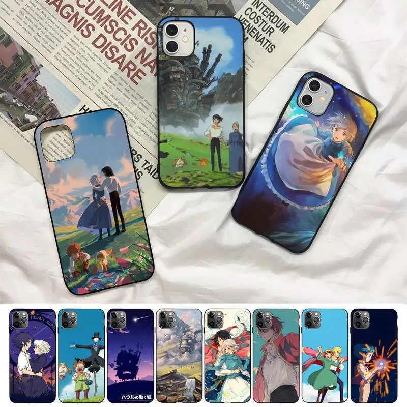 

Howl's Howls Moving Castle Phone Case for iphone 13 8 7 6S Plus X 5S SE 2020 XR 11 12 mini pro XS MAX