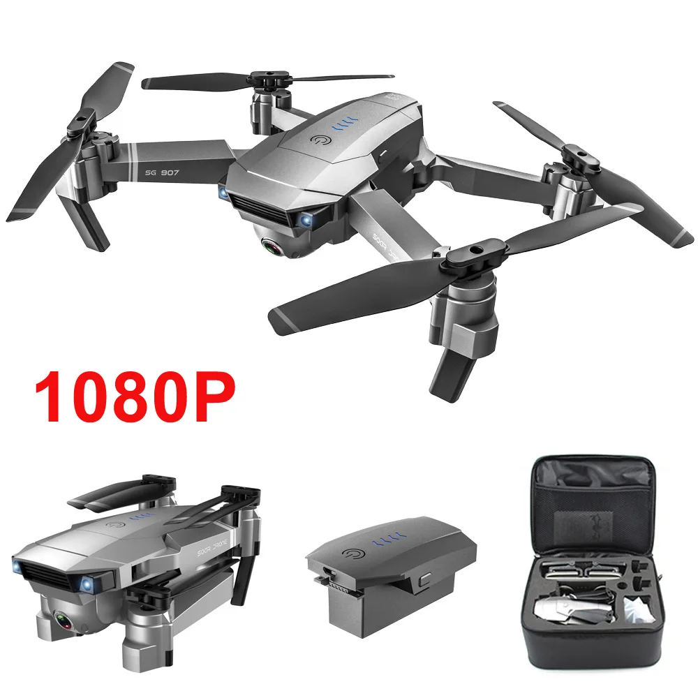 1080P with bag SG907 складной gps 5G wifi FPV RC Квадрокоптер с 4 K/1080 P Ультра HD камерой оптическое позиционирование дрона VS SG906 F11 X46G - Цвет: 1080P with bag