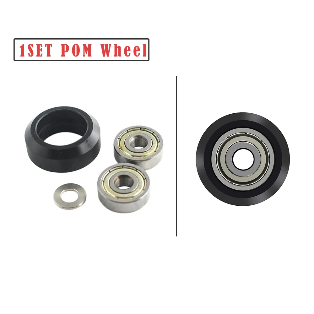 

CNC Openbuilds Plastic wheel pom with 625zz idler pulley gear passive round wheel perlin wheel for Ender 3 CR10 CR-10S