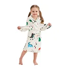 2020 Новый брендовый детский Халат фланелевый детский халат с капюшоном, детская одежда для сна Ночная Пижама с рисунком для мальчиков и девочек детская одежда
