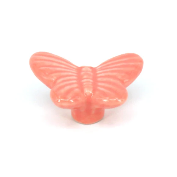 1 шт. винтажные керамические ручки для шкафчиков кухонного шкафа с бабочками