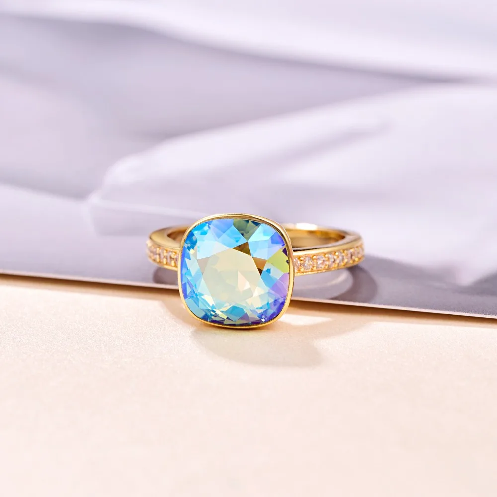 Роскошные кольца Malanda с кристаллами SWAROVSKI для женщин, Новые Модные Элегантные кольца для свадебной вечеринки, ювелирные аксессуары, подарок для мамы и девочки